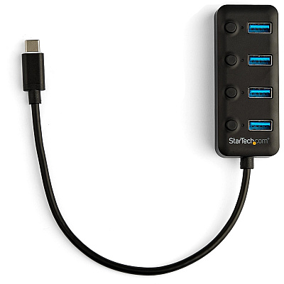 StarTech 4 Port Usb C Hub - Usb-a Port Switches (HB30C4AIB)