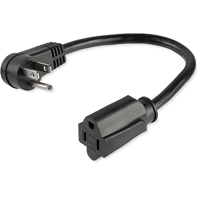 StarTech 1ft Power Extension Cord 5-15p To 5-15r (PAC101R1)