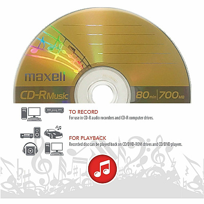 Maxell CD-R Media (625156)