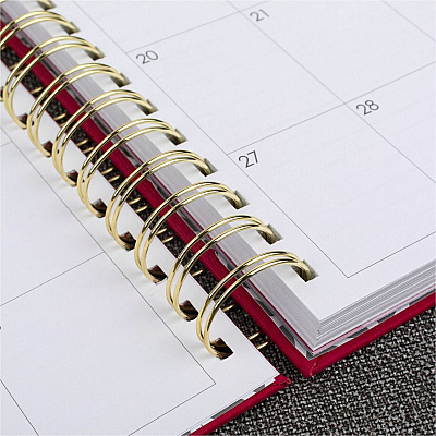 At-A-Glance Harmony Hardcover Daily Monthly Planner, Berry, Medium, 7" x 8 3/4" (609980659)