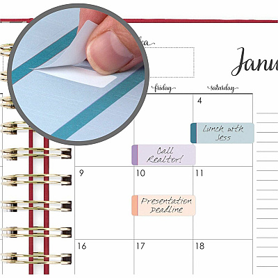 At-A-Glance Harmony Hardcover Daily Monthly Planner, Berry, Medium, 7" x 8 3/4" (609980659)