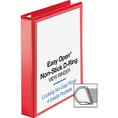 Business Source Red D-ring Binder (BSN26980)