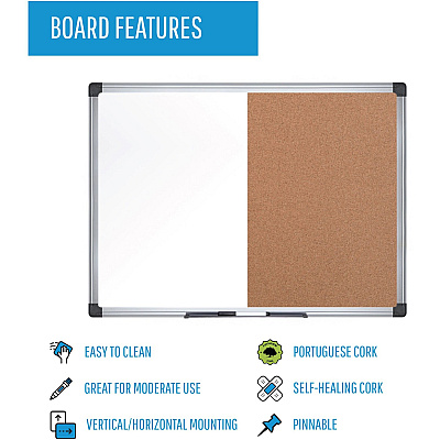 MasterVision Dry-erase Combo Board (BVCXA0502170)