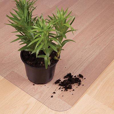 Ecotex Enhanced Polymer Rectangular Chair Mat with Anti-Slip Backing for Hard Floors - 48" x 60" (FLRECO124860AEP)