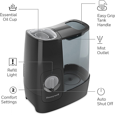 Honeywell HWM845 Warm Mist Humidifier (HWLHWM845B)