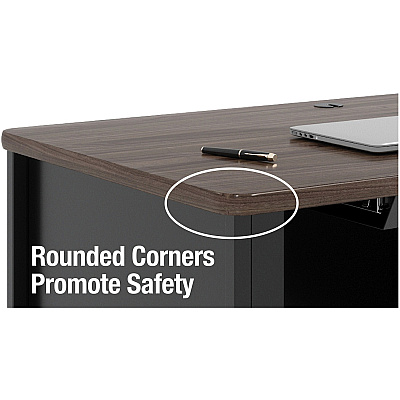 Lorell Fortress Series 48" Right-Pedestal Teachers Desk (LLR66939)