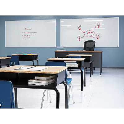 Lorell Fortress Series Double-Pedestal Teachers Desk (LLR66941)