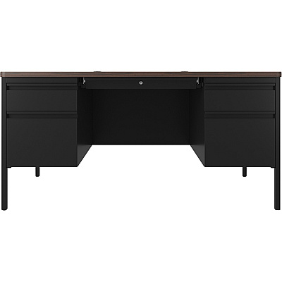 Lorell Fortress Series Double-Pedestal Teachers Desk (LLR66941)