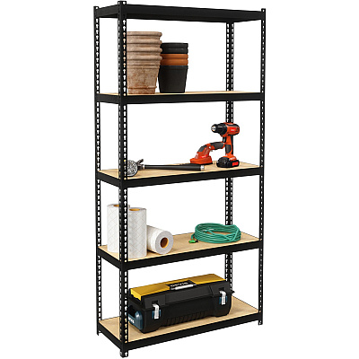 Lorell Narrow Riveted Shelving (LLR66964)