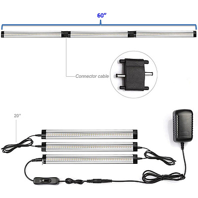 Lorell LED Task Lighting Starter Kit (LLR82020)