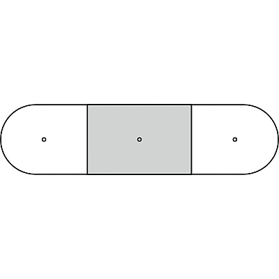Lorell Prominence 2.0 Half-Racetrack Conference Tabletop (LLRPOC4860ES)