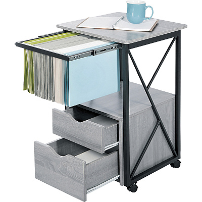 Safco Mood Collection Office Storage Pedestal - 2-Drawer (SAF1906GR)