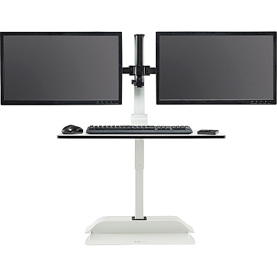 Safco Desktop Sit-Stand Desk Riser (SAF2193WH)