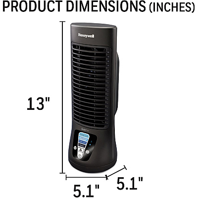 Honeywell QuietSet Slim Mini Tower Fan (HWLHTF210B)