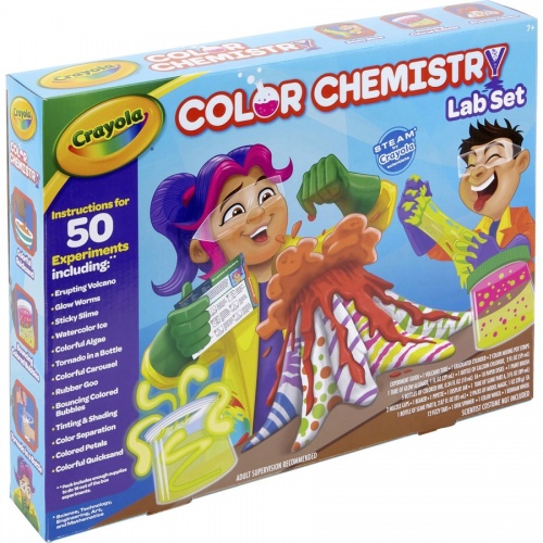 Crayola Chemistry Lab Set Steam Toy 50 Colorful Experiments (747244)