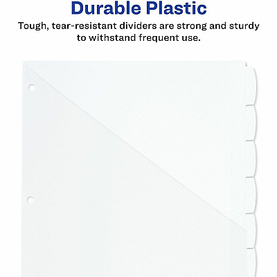 Avery Write & Erase Pocket Plastic Dividers (AVE16826)