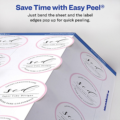 Avery Easy Peel Labels -Sure Feed - Print-to-the-Edge (AVE22877)