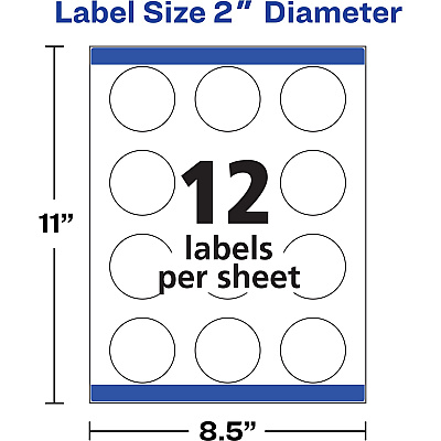 Avery Easy Peel Labels -Sure Feed - Print-to-the-Edge (AVE22877)