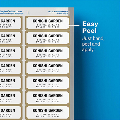 Avery Easy Peel Address Label (AVE6529)