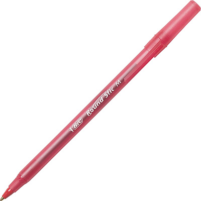 BIC Round Stic Xtra Life Ball Point Pen, Assorted, 60 Pack (BICGSM609AST)