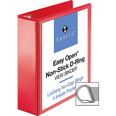 Business Source Red D-ring Binder (BSN26982)