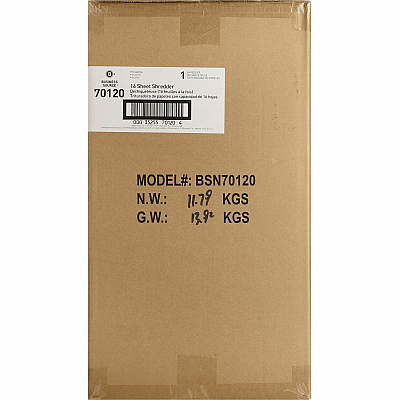 Business Source 6-gallon Bin Cross-cut Shredder (BSN70120)