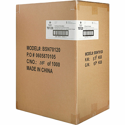 Business Source 6-gallon Bin Cross-cut Shredder (BSN70120)