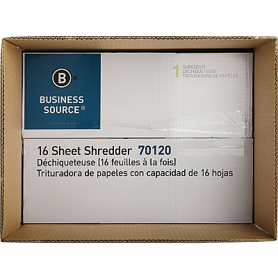 Business Source 6-gallon Bin Cross-cut Shredder (BSN70120)