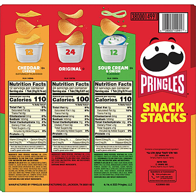 Pringles Crisps Grab 'N Go Variety Pack (KEB14991)
