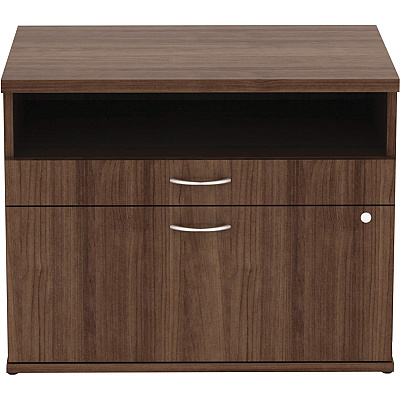 Lorell Relevance Series 2-Drawer File Cabinet Credenza w/Open Shelf (LLR16231)