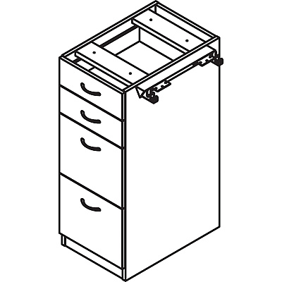 Lorell Relevance Series 4-Drawer File Cabinet (LLR16236)