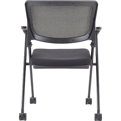 Lorell Mobile Mesh Back Nesting Chairs with Arms (LLR41845)