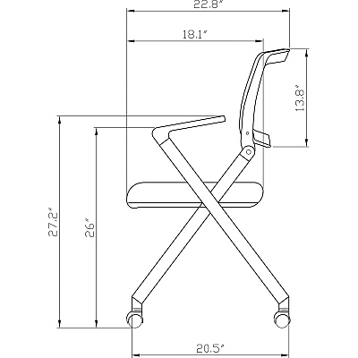 Lorell Upholstered Foldable Nesting Chairs with Arms (LLR41847)