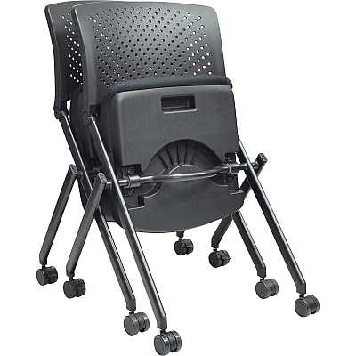 Lorell Upholstered Foldable Nesting Chairs (LLR41848)
