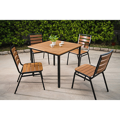 Lorell Faux Wood Outdoor Table (LLR42684)