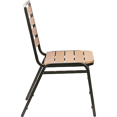 Lorell Faux Wood Outdoor Chairs (LLR42685)