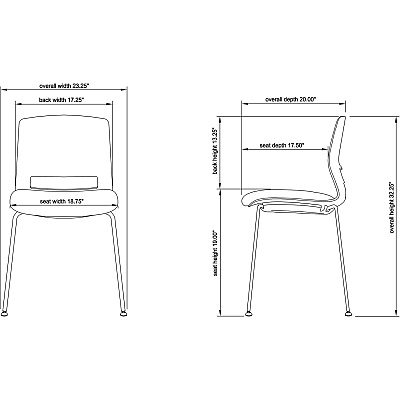 Lorell Arctic Series Stack Chairs (LLR42948)