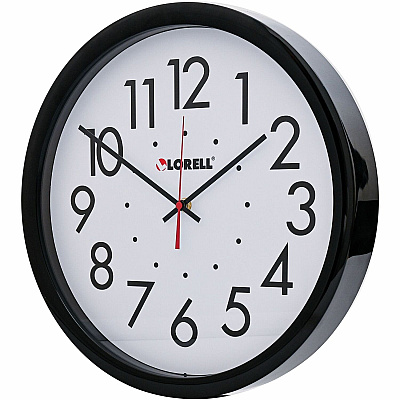 Lorell 14-1/2" Self-Set Wall Clock (LLR61009)
