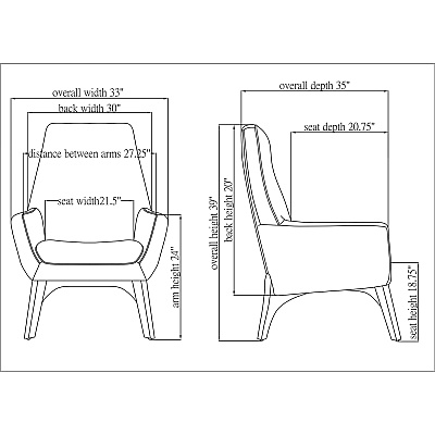 Lorell Quintessence Collection Upholstered Chair (LLR68958)