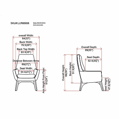Lorell Quintessence Collection Upholstered Chair (LLR68958)