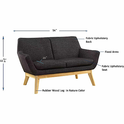 Lorell Quintessence Collection Loveseat (LLR68959)