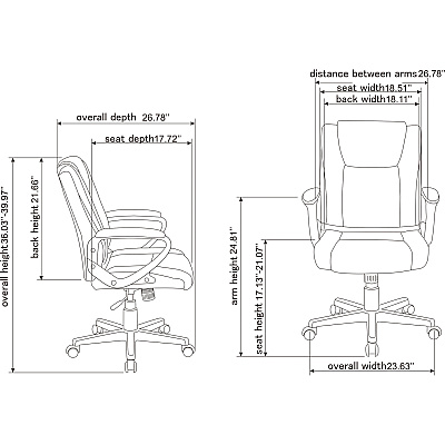 SOHO igh-back Office Chair (LLR81801)