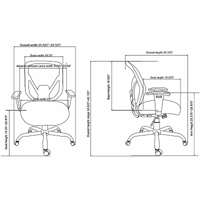 SOHO SOHO Big & Tall Mesh Back Chair (LLR81804)