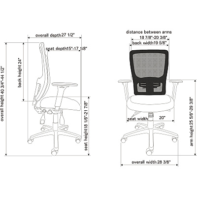 Lorell Ratchet High-back Mesh Chair (LLR86220)