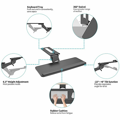 Lorell Universal Keyboard Tray (LLR99543)