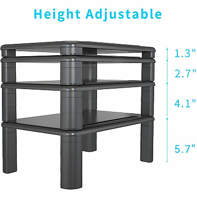 Lorell Height-Adjustable Monitor Riser (LLR99991)
