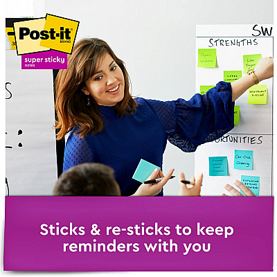 Post-it Super Sticky Notes Cube (MMM2027SSGFA)
