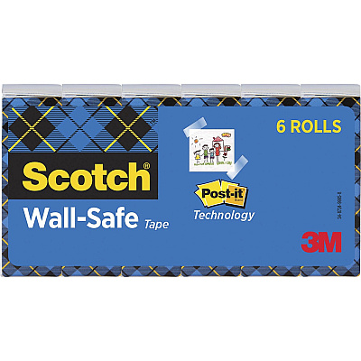 Scotch Wall-Safe Tape (MMM813S6)