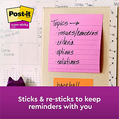 Post-it Super Sticky Pop-up Lined Note Refills (MMMR440NPSS)