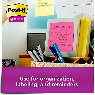 Post-it Super Sticky Pop-up Lined Note Refills (MMMR440NPSS)